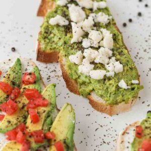 feta and avocado toast