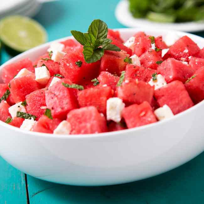 watermelon and feta
