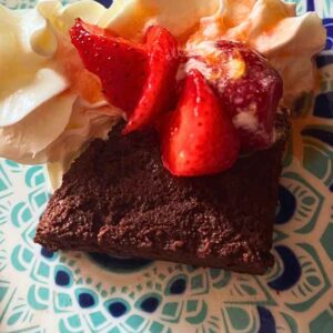 3-ingredient chocolate brownie