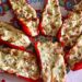Cretan cheese stuffed peppers