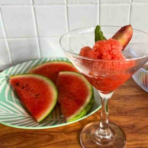 WATERMELON AND PEACH SORBET