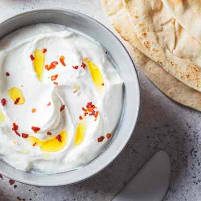 Whipped Feta & Yogurt Dip with Pita Chips